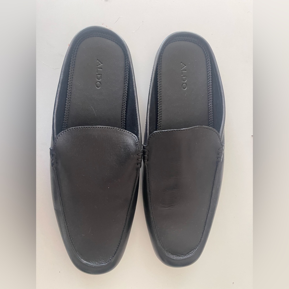 Aldo Men's Classic Black Slip-On Loafers